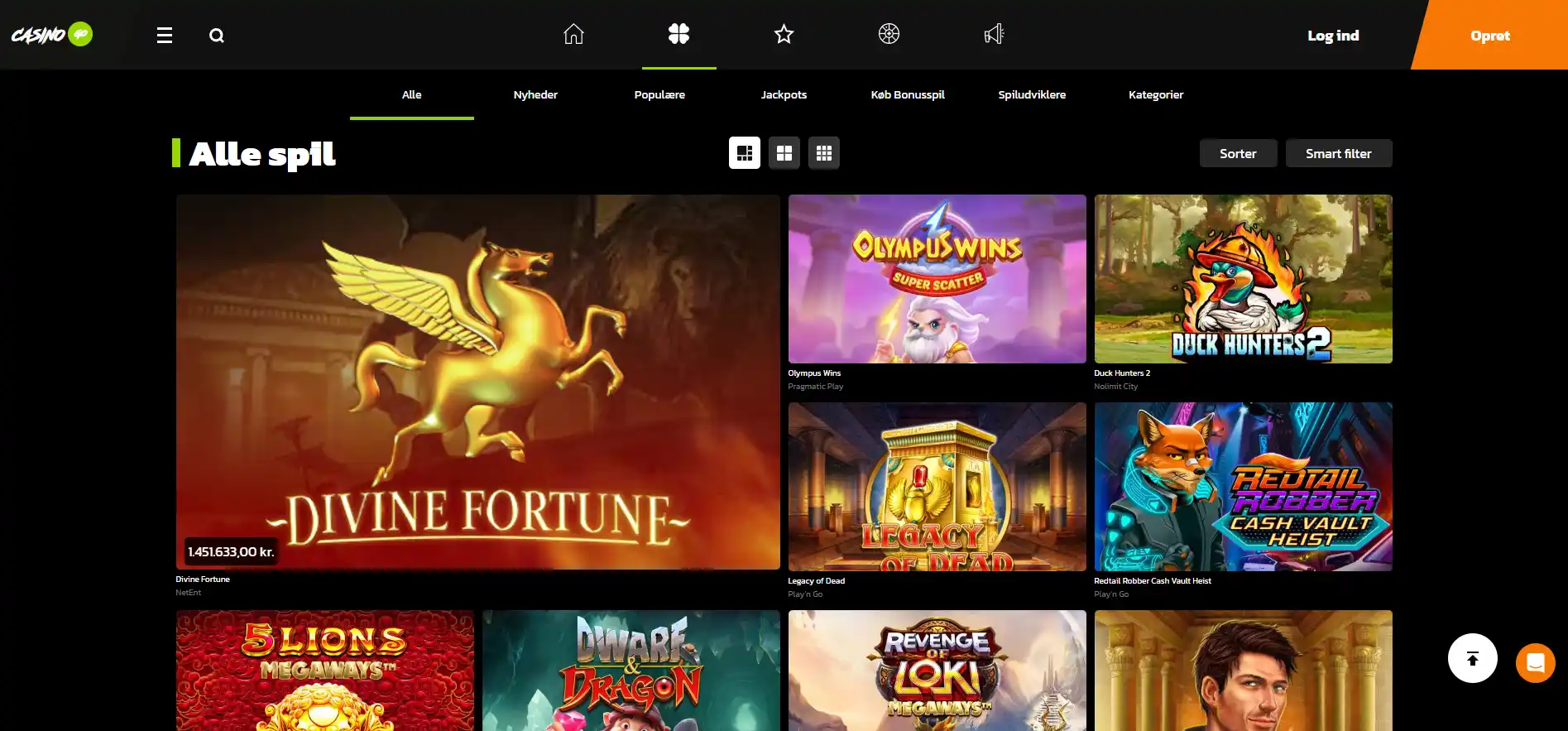CasinoGo spil – spilleautomater, bordspil og live casino